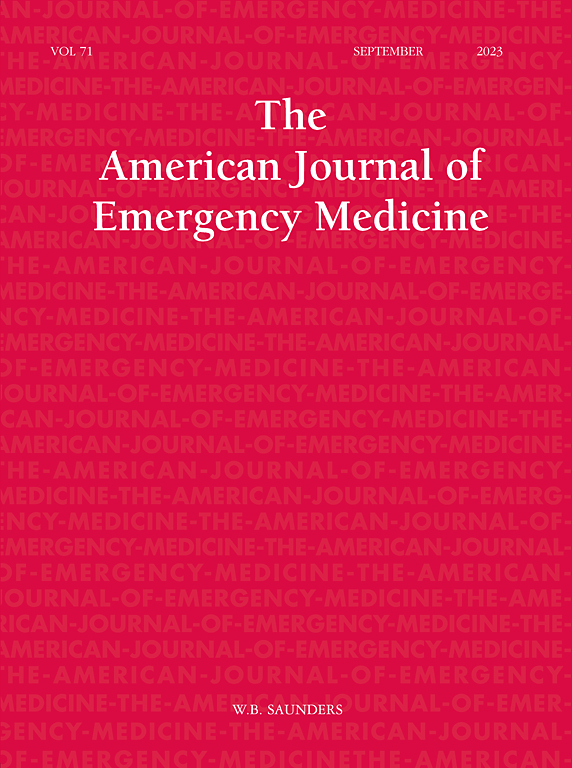 Go to journal home page - The American Journal of Emergency Medicine